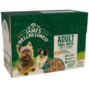 James Wellbeloved Turkey in Gravy Adult Small Breed 12x90g Wet Dog Food