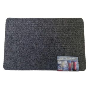 Mighty Mats Grey Scraper Soft Door Mat 40x60cm