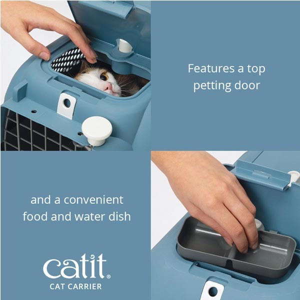 Catit Cat Carrier Turquoise Small 2 Catit Cat Carrier Turquoise Small - Image 2