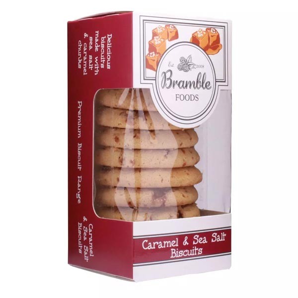 Bramble Foods Caramel & Sea Salt Biscuits 150g 1 Bramble Foods Caramel & Sea Salt Biscuits 150g