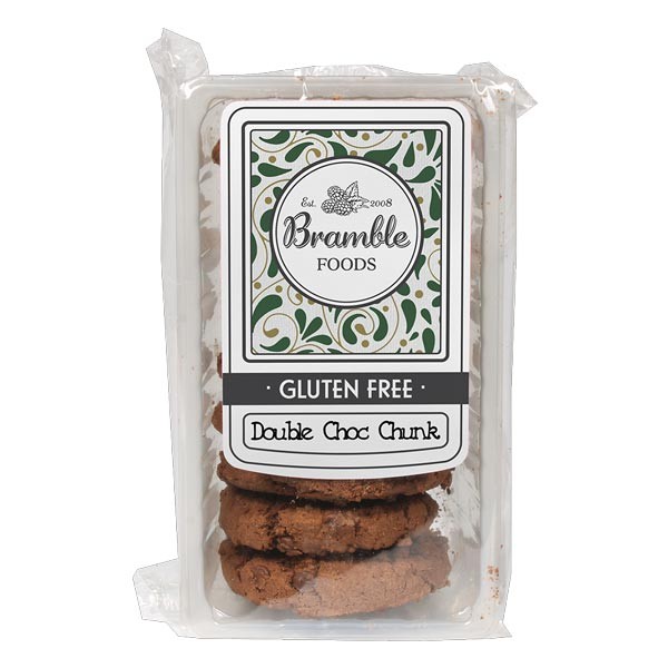 Bramble Foods Double Choc Chunk Biscuits (Gluten Free) 150g 1 Bramble Foods Double Choc Chunk Biscuits (Gluten Free) 150g