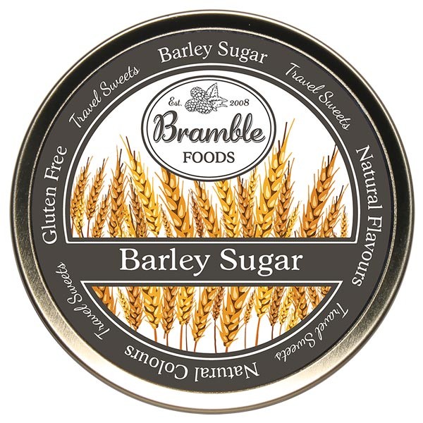 Bramble Foods Barley Sugar Travel Sweet Tin 200g 1 Bramble Foods Barley Sugar Travel Sweet Tin 200g