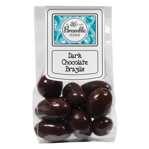 Bramble Foods Dark Chocolate Brazils 145g 1 Bramble Foods Dark Chocolate Brazils 145g