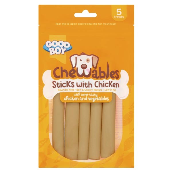 Good Boy Chewables Chicken Sticks 5 Pack 1 Good Boy Chewables Chicken Sticks 5 Pack