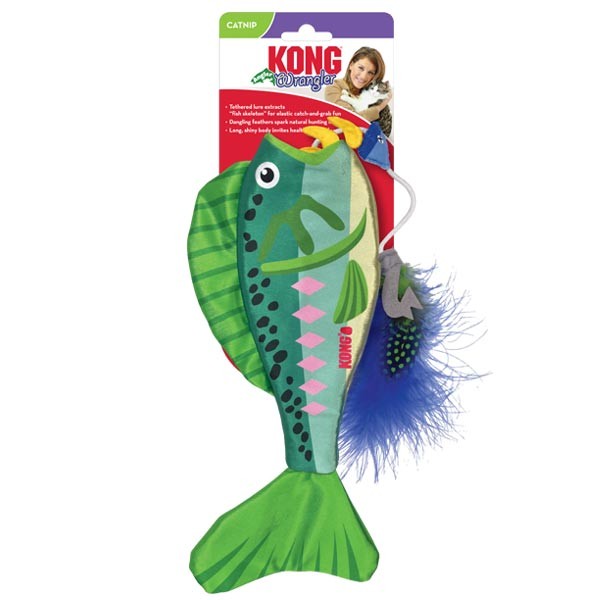 KONG Wrangler Angler Fish Cat Toy 1 KONG Wrangler Angler Fish Cat Toy
