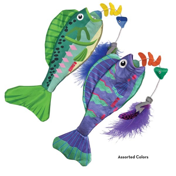 KONG Wrangler Angler Fish Cat Toy 2 KONG Wrangler Angler Fish Cat Toy - Image 2