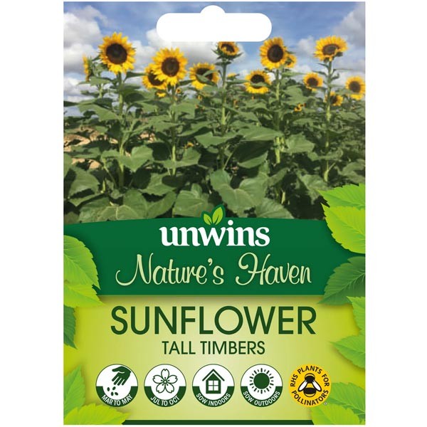 Unwins Nature's Haven Sunflower Tall Timbers Seeds 1 Unwins Nature's Haven Sunflower Tall Timbers Seeds
