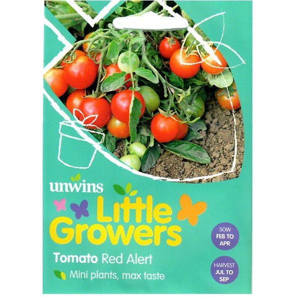 Unwins Little Growers Tomato Red Alert Seeds 1 Unwins Little Growers Tomato Red Alert Seeds