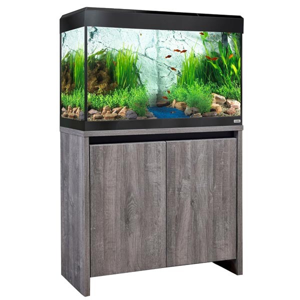 Fluval Roma 125 Grey Oak Bluetooth LED Aquarium & Cabinet 1 Fluval Roma 125 Grey Oak Bluetooth LED Aquarium & Cabinet