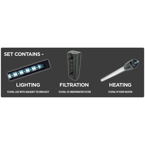Fluval Roma 125 Grey Oak Bluetooth LED Aquarium & Cabinet 2 Fluval Roma 125 Grey Oak Bluetooth LED Aquarium & Cabinet - Image 2