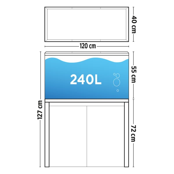 Fluval Roma 240 Grey Oak Bluetooth LED Aquarium & Cabinet 4 Fluval Roma 240 Grey Oak Bluetooth LED Aquarium & Cabinet - Image 4