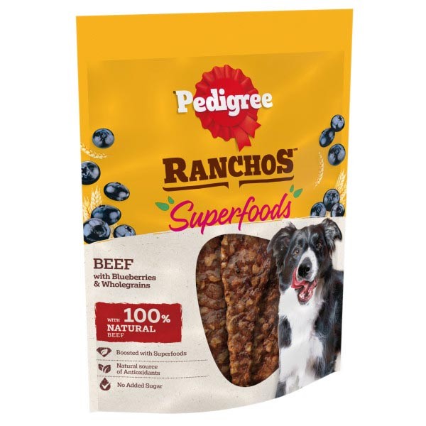 Pedigree Ranchos Superfoods with Beef 70g Dog Treat 1 Pedigree Ranchos Superfoods with Beef 70g Dog Treat