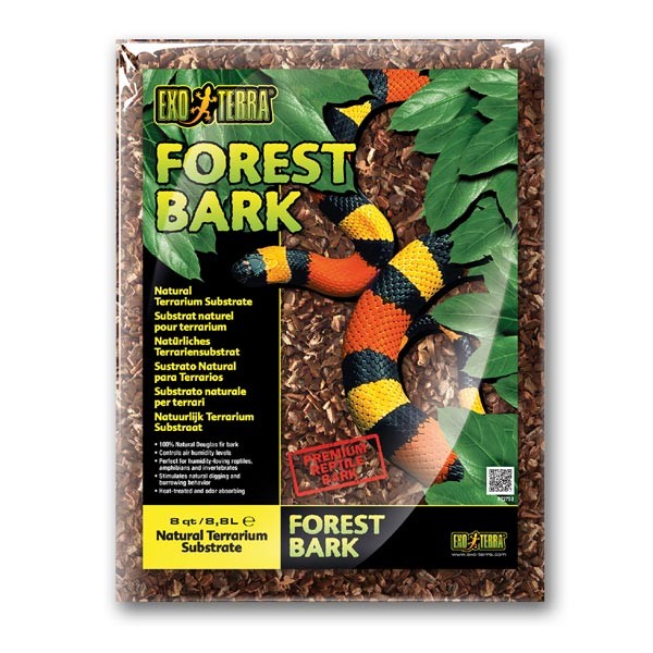 Exo Terra Forest Bark Terrarium Substrate 8.8 Litres 1 Exo Terra Forest Bark Terrarium Substrate 8.8 Litres