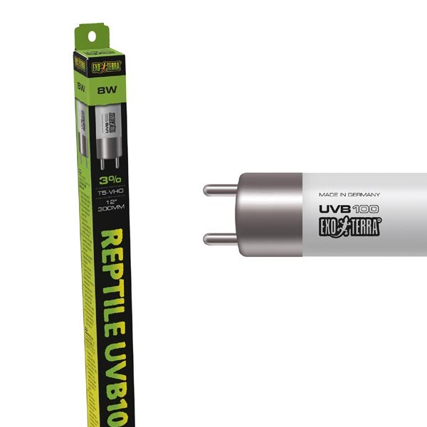 Exo Terra Reptile UVB100 8W T5 12" Very High Output Bulb 1 Exo Terra Reptile UVB100 8W T5 12" Very High Output Bulb