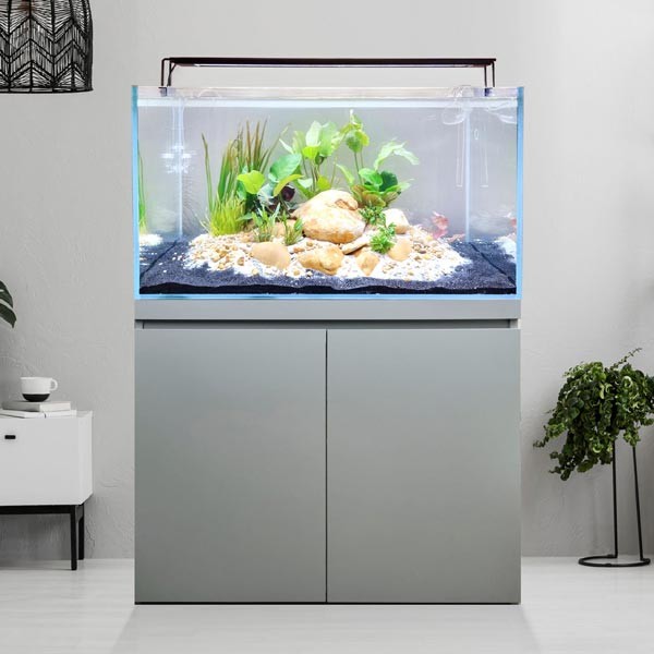 Fluval Visi-White 90 Dusty Grey Aquarium & Cabinet 2 Fluval Visi-White 90 Dusty Grey Aquarium & Cabinet - Image 2