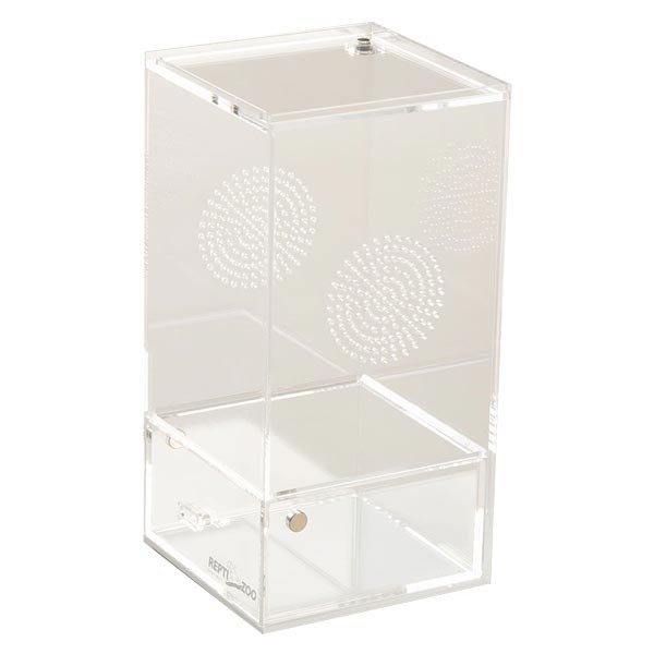 Repti Zoo Magnetic Acrylic Enclosure 10x10x20cm 1 Repti Zoo Magnetic Acrylic Enclosure 10x10x20cm