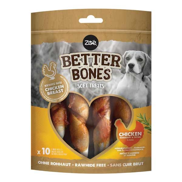 Zeus & Zoe Better Bones Chicken-Wrapped Large Rolls 10 Pack 1 Zeus & Zoe Better Bones Chicken-Wrapped Large Rolls 10 Pack