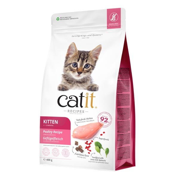 Catit Recipes Kitten Poultry Recipe 400g Dry Cat Food 1 Catit Recipes Kitten Poultry Recipe 400g Dry Cat Food