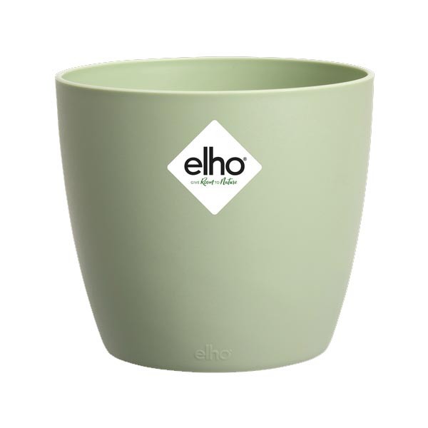 Elho Brussels Round Sorbet Green 18cm Flower Pot 1 Elho Brussels Round Sorbet Green 18cm Flower Pot