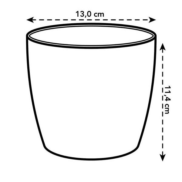 Elho Brussels Round Mini Vivid Violet 12.5cm Flower Pot 4 Elho Brussels Round Mini Vivid Violet 12.5cm Flower Pot - Image 4