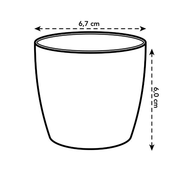 Elho Brussels Round Mini Vivid Violet 7.5cm Flower Pot 4 Elho Brussels Round Mini Vivid Violet 7.5cm Flower Pot - Image 4