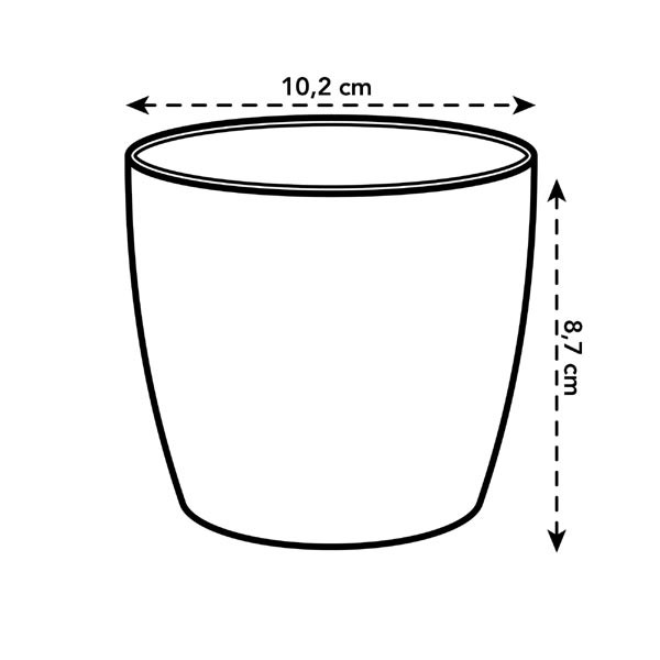 Elho Brussels Round Mini Vivid Violet 9.5cm Flower Pot 4 Elho Brussels Round Mini Vivid Violet 9.5cm Flower Pot - Image 4