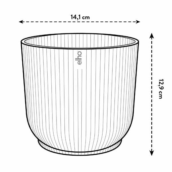 Elho The Winery Collection Bordeaux Red 14cm Flower Pot 4 Elho The Winery Collection Bordeaux Red 14cm Flower Pot - Image 4