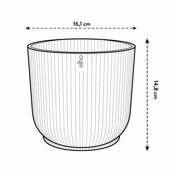 Elho The Winery Collection Bordeaux Red 16cm Flower Pot 4 Elho The Winery Collection Bordeaux Red 16cm Flower Pot - Image 4