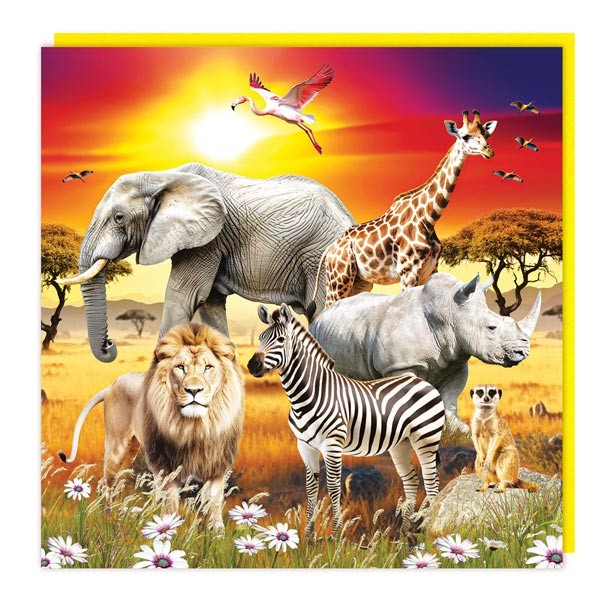 3D Lenticular Card "The Wildlife" 1 3D Lenticular Card "The Wildlife"