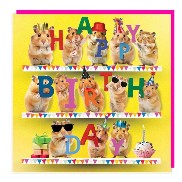 3D Lenticular Card "Birthday Hamsters" 1 3D Lenticular Card "Birthday Hamsters"