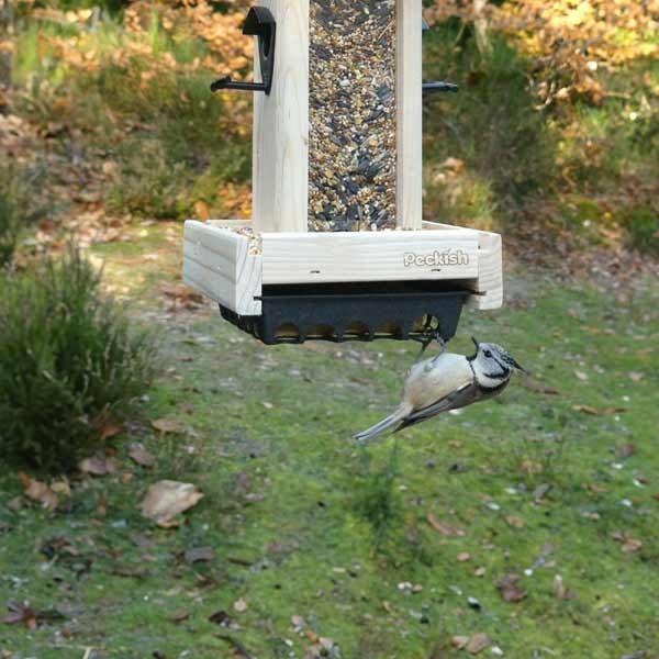 Peckish Woodland Feast Seed & Suet Cake Tower Feeder 2 Peckish Woodland Feast Seed & Suet Cake Tower Feeder - Image 2