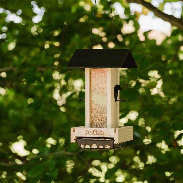 Peckish Woodland Feast Seed & Suet Cake Tower Feeder 3 Peckish Woodland Feast Seed & Suet Cake Tower Feeder - Image 3