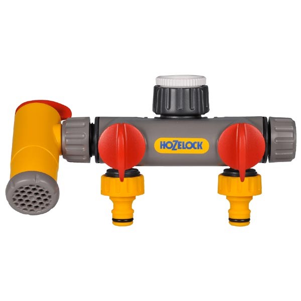 Hozelock Flowmax 3-Way Tap Connector 1 Hozelock Flowmax 3-Way Tap Connector