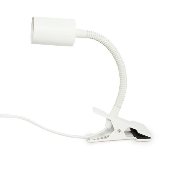 Grow Gang Stelo Gooseneck Clip-On Bulb Holder White 2 Grow Gang Stelo Gooseneck Clip-On Bulb Holder White - Image 2