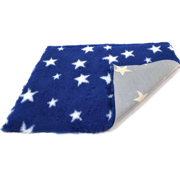 Soul Pet Non-Slip High Grade Vet Bedding Navy with White Stars 100x75cm 2 Soul Pet Non-Slip High Grade Vet Bedding Navy with White Stars 100x75cm - Image 2