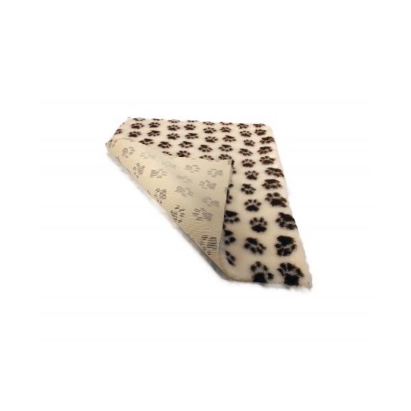 Soul Pet Non-Slip High Grade Vet Bedding Cream with Brown Paws 51x75cm 3 Soul Pet Non-Slip High Grade Vet Bedding Cream with Brown Paws 51x75cm - Image 3
