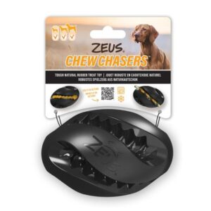 Zeus ChewChasers Treat Rugby Ball Dog Toy