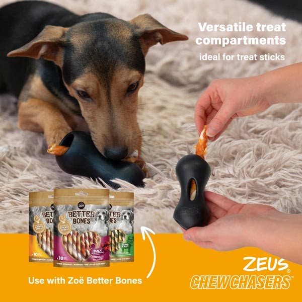 Zeus ChewChasers Treat Peanut Small Dog Toy 4 Zeus ChewChasers Treat Peanut Small Dog Toy - Image 4