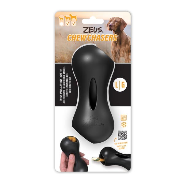 Zeus ChewChasers Treat Peanut Large Dog Toy 1 Zeus ChewChasers Treat Peanut Large Dog Toy