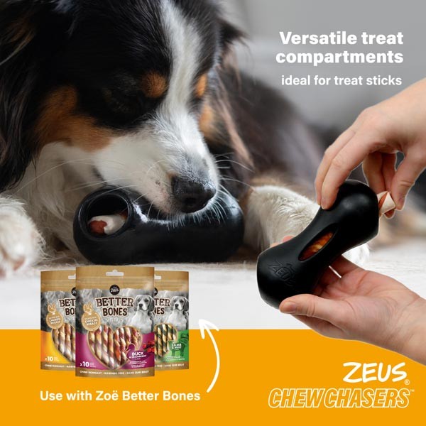 Zeus ChewChasers Treat Peanut Large Dog Toy 4 Zeus ChewChasers Treat Peanut Large Dog Toy - Image 4