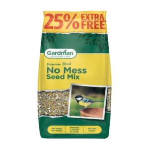 Gardman Wild Bird Care No Mess Seed Mix 1.6kg + 25% Extra Free