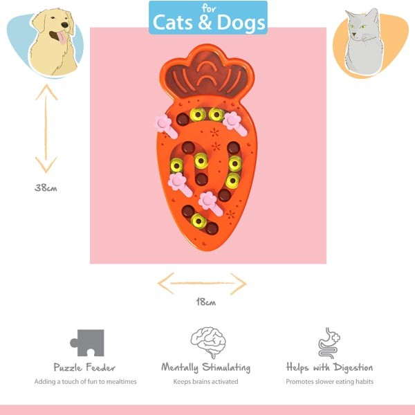 Happy Pet Carrot Puzzle Feeder 2 Happy Pet Carrot Puzzle Feeder - Image 2