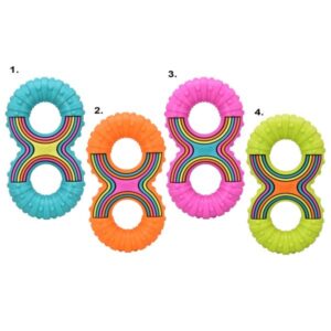 Happy Pet Groovers TPR Figure of 8 Dog Toy