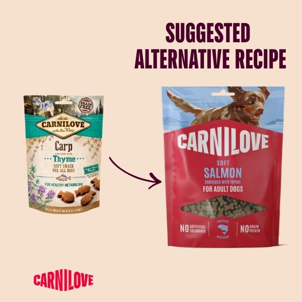 Carnilove Salmon with Thyme Soft Dog Treat 200g 2 Carnilove Salmon with Thyme Soft Dog Treat 200g - Image 2