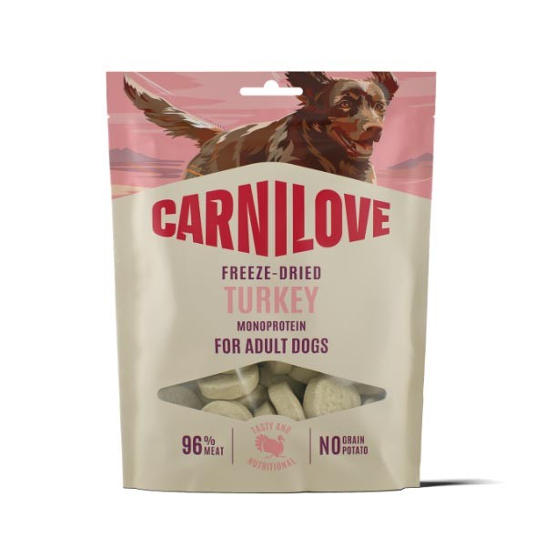 Carnilove Freeze Dried Turkey Treats 60g 1 Carnilove Freeze Dried Turkey Treats 60g