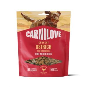 Carnilove Ostrich with Blackberries Crunchy Dog Treat 200g