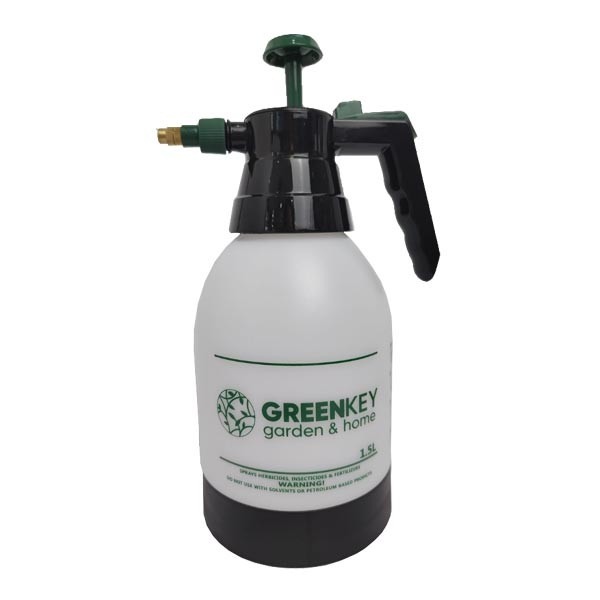 Greenkey Hand Pressure Sprayer Green 1.5 Litre 1 Greenkey Hand Pressure Sprayer Green 1.5 Litre
