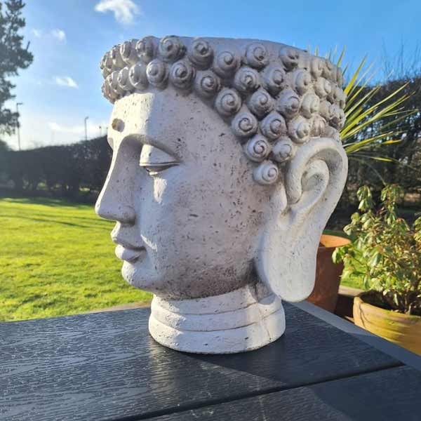 Buddha Head Pot 25cm 2 Buddha Head Pot 25cm - Image 2