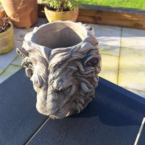 Lions Head Pot 23cm 3 Lions Head Pot 23cm - Image 3