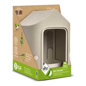 Cosy Bird Feeder 18cm Mushroom Beige